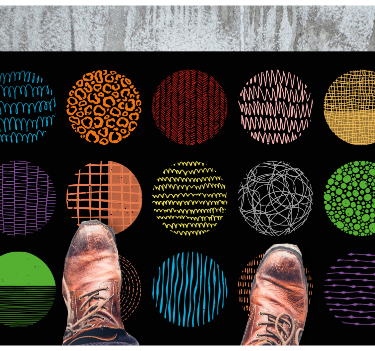 μοντέρνο χαλί συλλογή ζωντανών μοτίβων - TenStickers