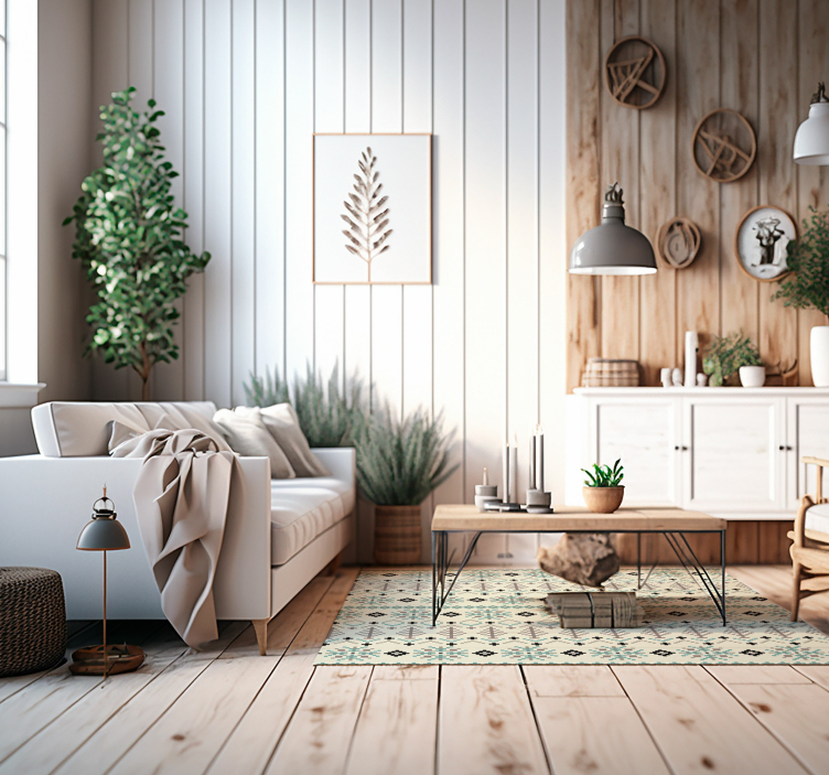 παραδοσιακό σκανδιναβικό σχέδιο σκανδιναβικό χαλί - TenStickers