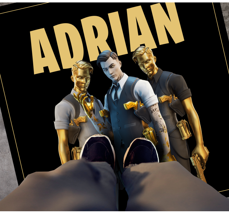 κουβέρτα κρεβατοκάμαρας βιντεοπαιχνιδιού χρυσό - TenStickers