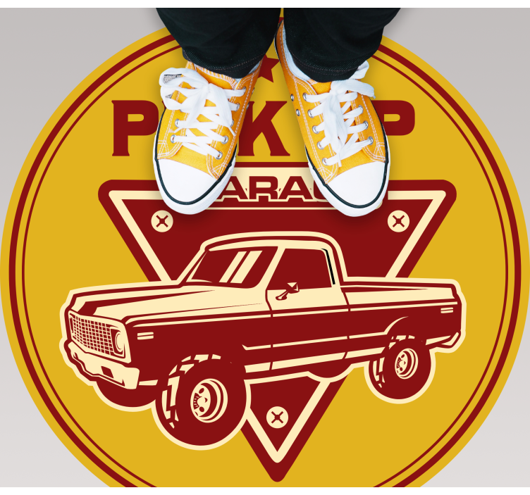 Βινταζέ χαλί από βινύλιο κλασικό γκαράζ παραλαβής - TenStickers