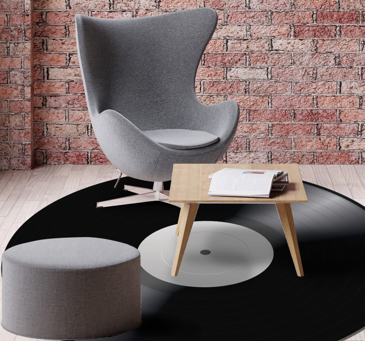 βινύλιο ρεκόρ vintage βινύλιο χαλί - TenStickers