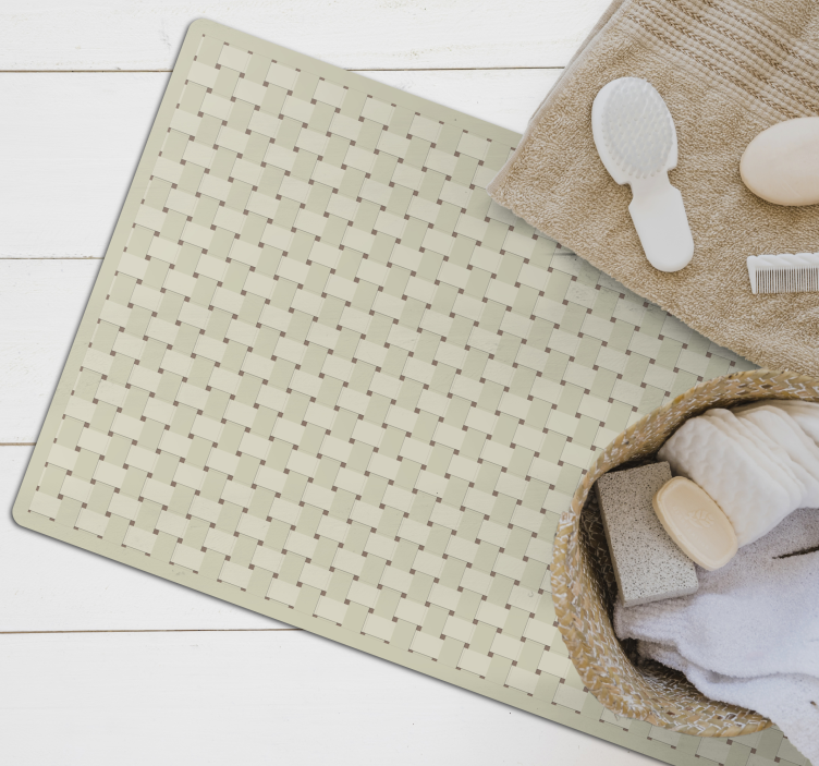 βινυλίου χαλί μπαμπού υφή ξύλο δάπεδο - TenStickers