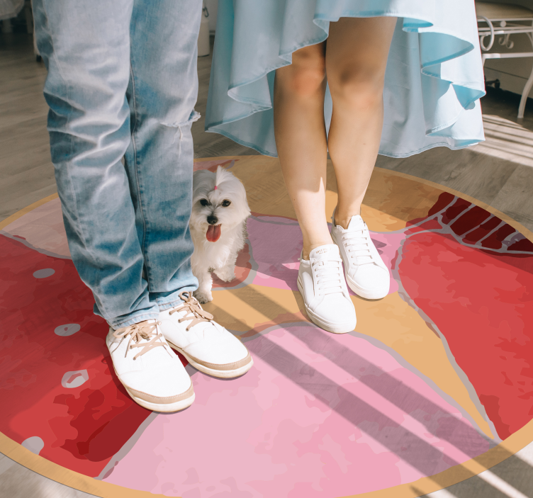 νερομπογιά μοντέρνο χαλί βινυλίου - TenStickers