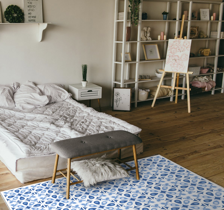 μπλε χαλί βινυλίου θερμοκηπίων - TenStickers