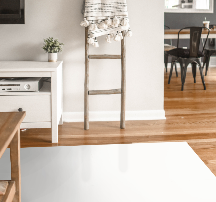 λευκό ορθογώνιο μοντέρνο χαλί - TenStickers