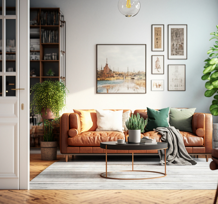 χαλί από βινύλιο σε λευκό ξύλο - TenStickers