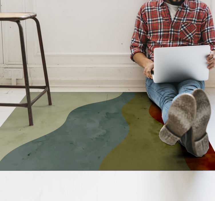 με τέσσερα χρώματα σκανδιναβικό χαλί βινυλίου - TenStickers