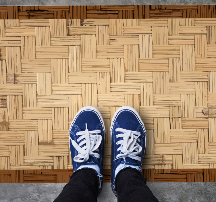 χαλί εισόδου οργανική υφασμένη επιφάνεια - TenStickers