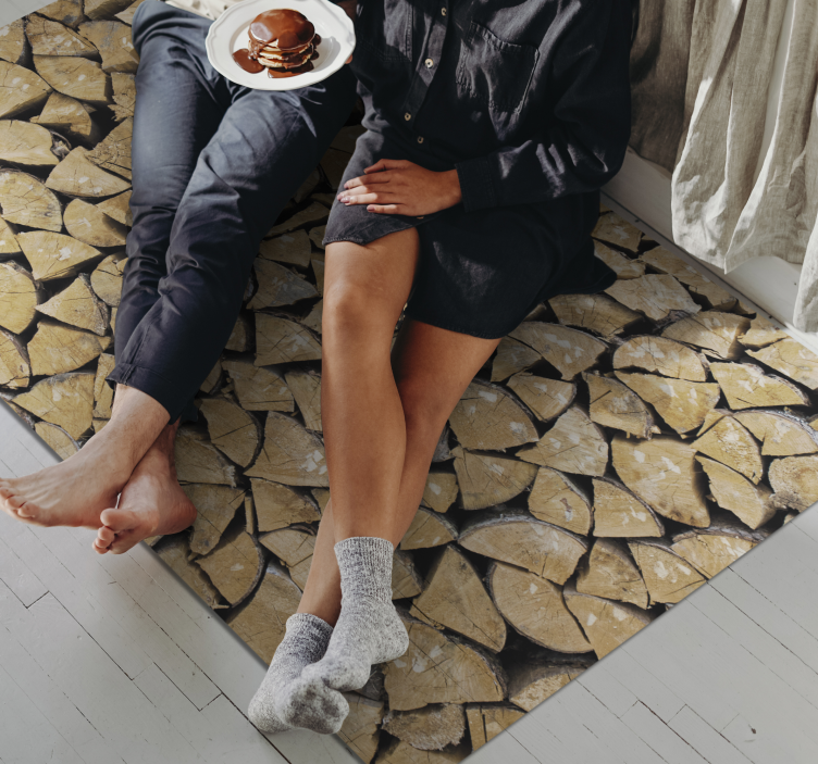 δάπεδο από ξύλο βινυλίου μοτίβο φέτας - TenStickers