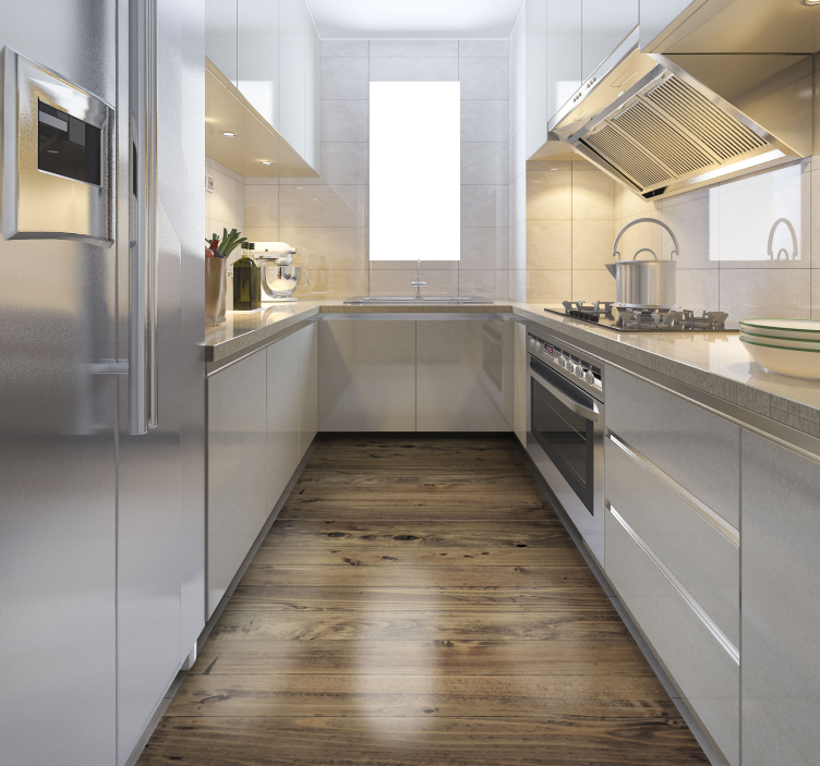 φθαρμένο χαλί βινυλίου εφέ ξύλου - TenStickers