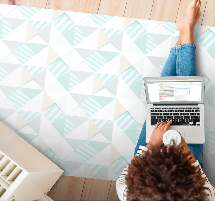 Γεωμετρικό xαλί επικάλυψης - TenStickers