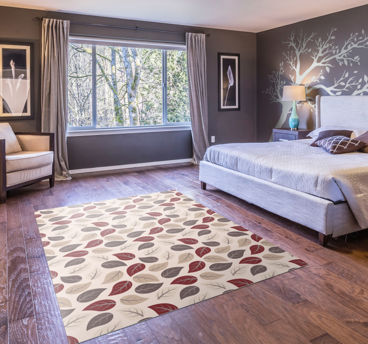 xαλί από βινύλιο με ανθοκομικά σχέδια Πατρίδα φύλλων Φοίνικα - TenStickers