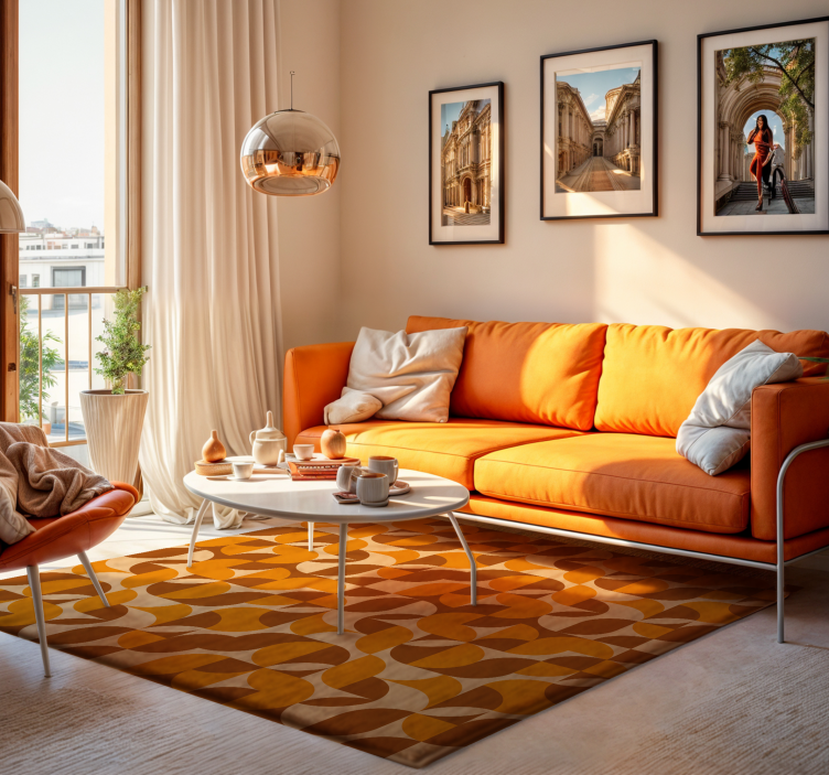 xαλί σαλονιού ρετρό - TenStickers