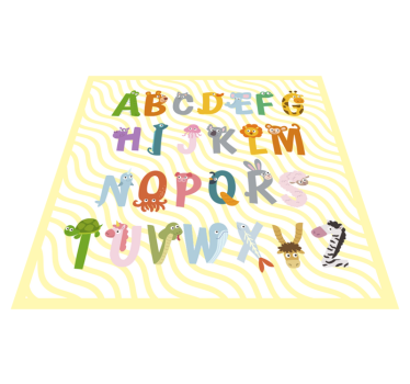χαλί αλφάβητο των ζώων - TenStickers