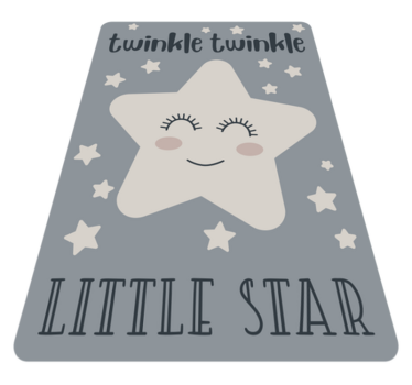 Twinkle μικρό αστέρι τραγούδι αστέρι χαλί - TenStickers