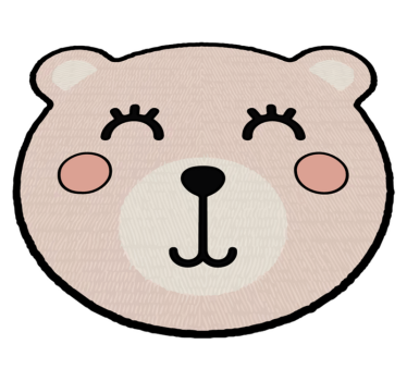 κορίτσι anime bear ζωικό χαλάκι - TenStickers