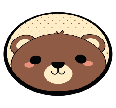 χαλί ζώων κάστορας anime - TenStickers