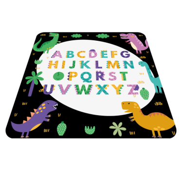 δεινόσαυροι με χαλί αλφαβήτου αλφάβητο - TenStickers