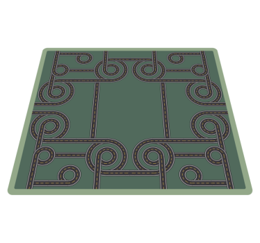 Road playmat για παιδιά χαλί δρόμου - TenStickers