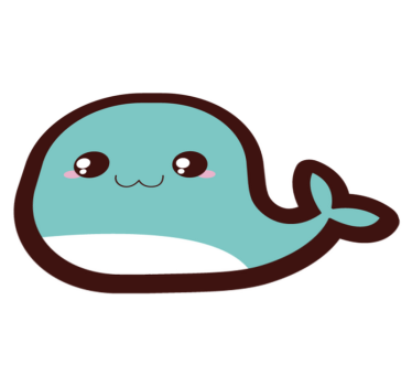 χαλί ζώων φάλαινας anime - TenStickers