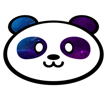 Anime γαλαξία panda ζωικό χαλάκι - TenStickers