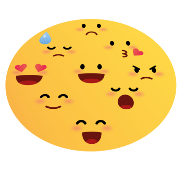 Το emoji αντιμετωπίζει παιδικά χαλιά βινυλίου - TenStickers