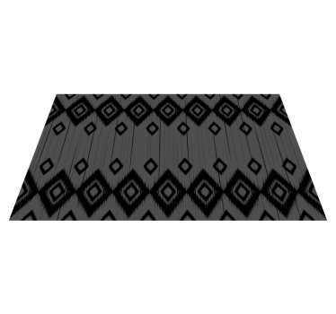 ορθογώνιο χαλί με γκρι και μαύρο ψηφιδωτό δάπεδο βινυλίου - TenStickers