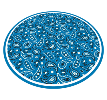 σκούρο μπλε μοτίβο κρεβατοκάμαρας boho bandana - TenStickers