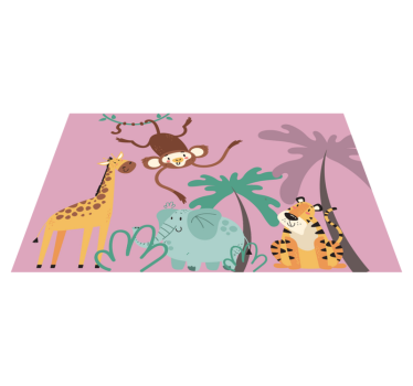 παιδικό χαλί «boho» ζούγκλας - TenStickers