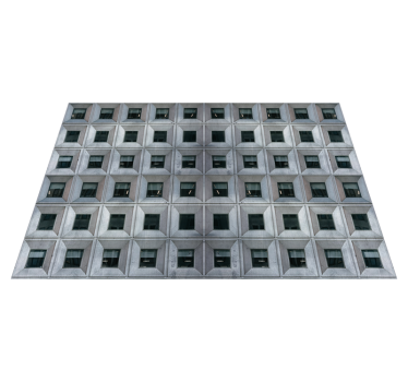 μπρουταλιστική αρχιτεκτονική γκρι laminate δάπεδο - TenStickers