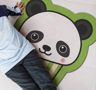 Anime happy panda ζωικό χαλάκι - TenStickers