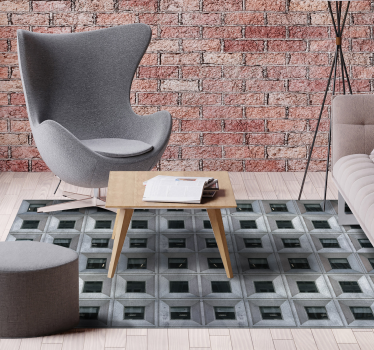 μπρουταλιστική αρχιτεκτονική γκρι laminate δάπεδο - TenStickers