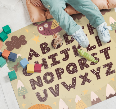 κουβέρτα αλφάβητο κινουμένων σχεδίων - TenStickers