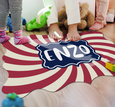 τσίρκο με όνομα εξατομικευμένο χαλί βινυλίου - TenStickers