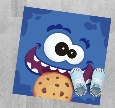 Cookie τέρας για παιδιά βινυλίου χαλί - TenStickers