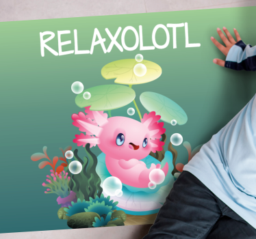 μοκέτα βινυλίου λίμνη relaxolotl - TenStickers