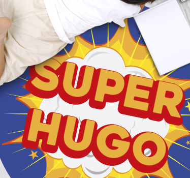 εξατομικευμένο χαλί από βινύλιο superhero - TenStickers