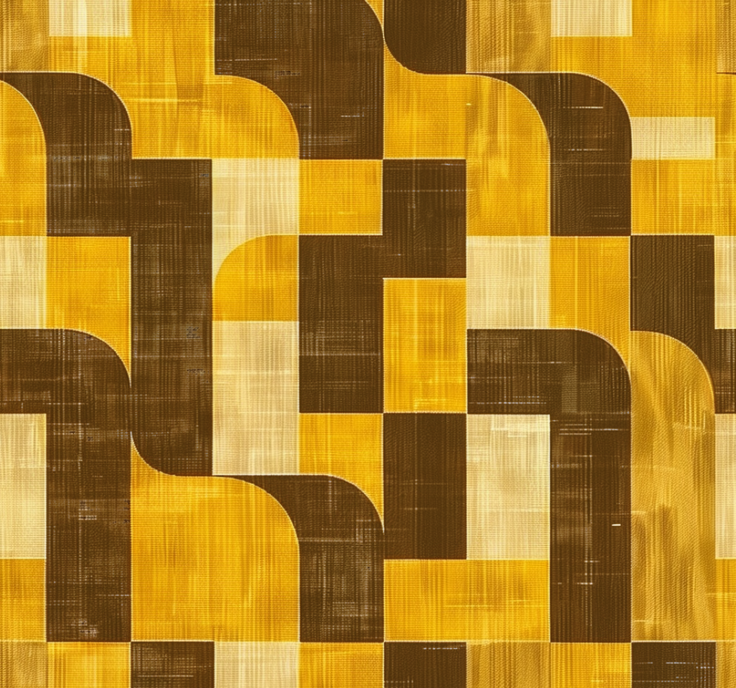 kίτρινο χαλ στυλ art deco - TenStickers