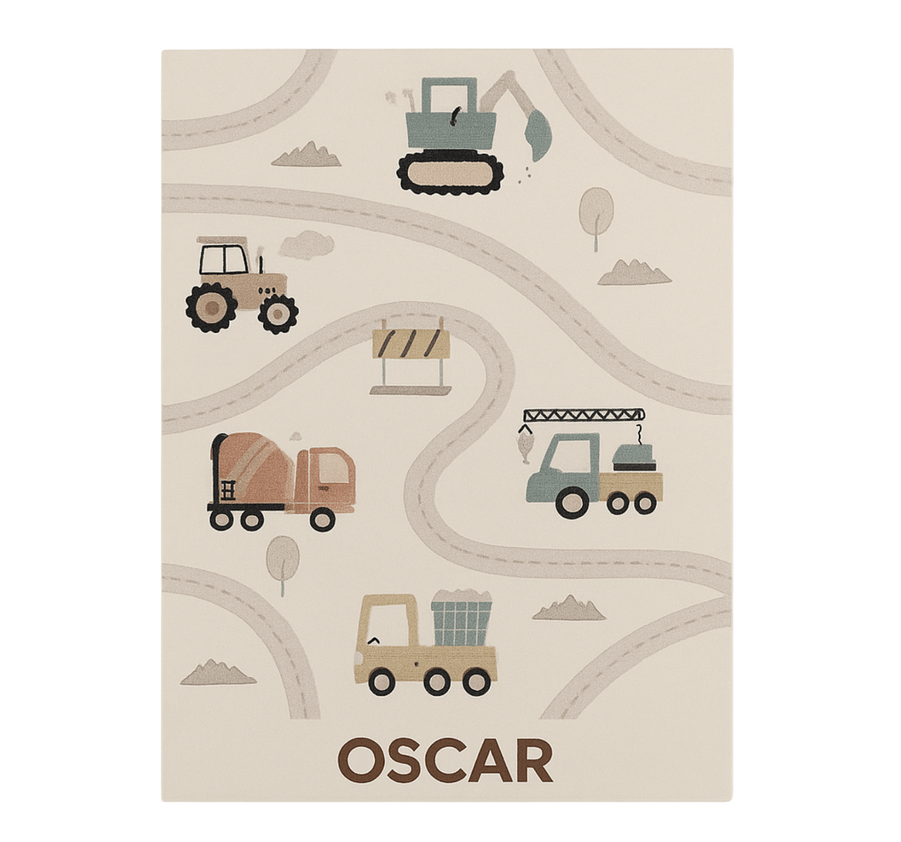 μοκέτα βινυλίου προσαρμοσμένη μπεζ κατασκευή - TenStickers