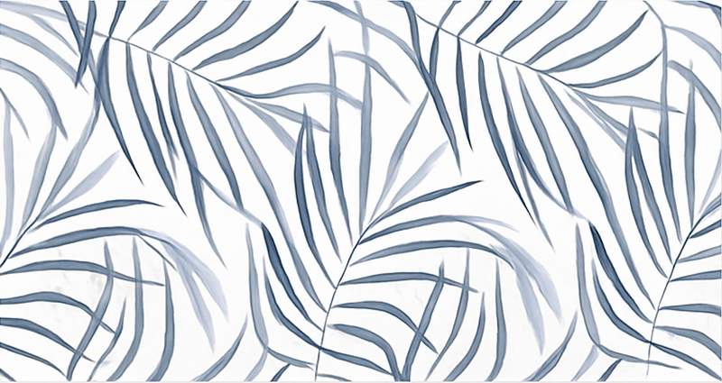 mπλε xαλί σχέδιο με λεπτά φύλλα - TenStickers