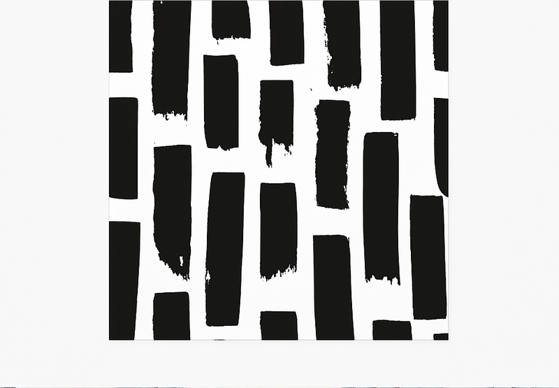 Βινυλιακό χαλί τετράγωνου σχεδίου μοντέρνες πινελιές ζωγραφικής - TenStickers