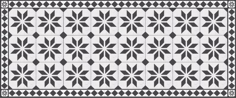 mωσαϊκό σχέδιο βινυλίου χαλιού παλιό χαλί - TenStickers