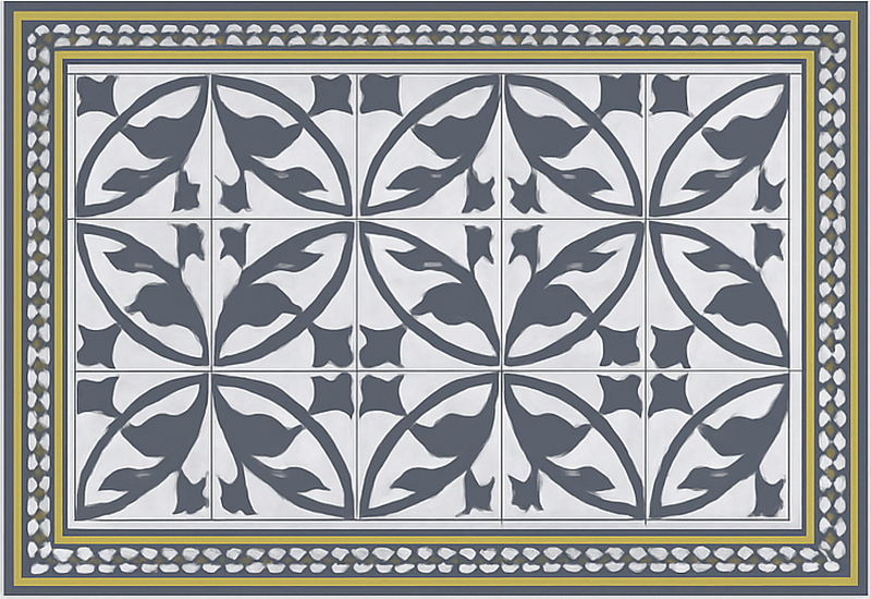 Χαλί σαλονιού με εμφάνιση εμβαπτισμένου δαπέδου - TenStickers