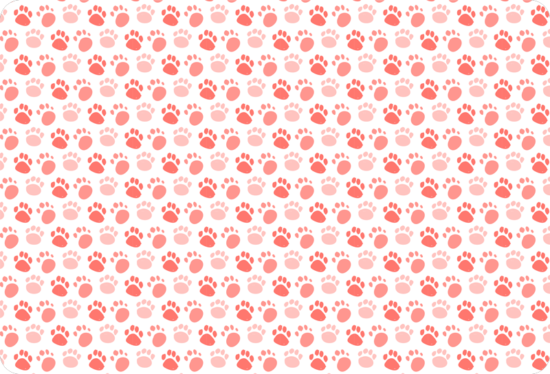 Xαλί με εκτύπωση ζώου αποτυπώματα σκύλου - TenStickers