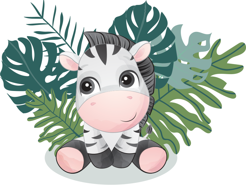 Χαλί με εκτύπωση ζώου Ζέβρα της Άγριας Αφρικής - TenStickers