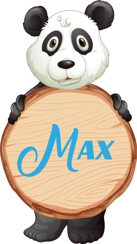 Χαλί με εκτύπωση ζώου Πάντα με όνομα - TenStickers