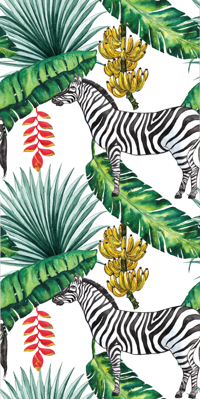 Χαλί με εκτύπωση ζώου σε σχέδιο φύσης - TenStickers