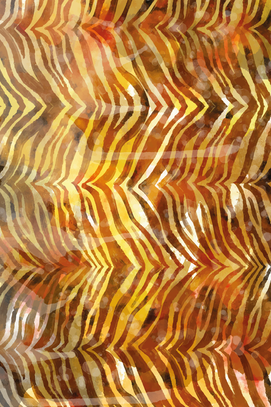 Χαλί με εκτύπωση ζώου Ζέβρα Υφασμάτινη Ακουαρέλα - TenStickers