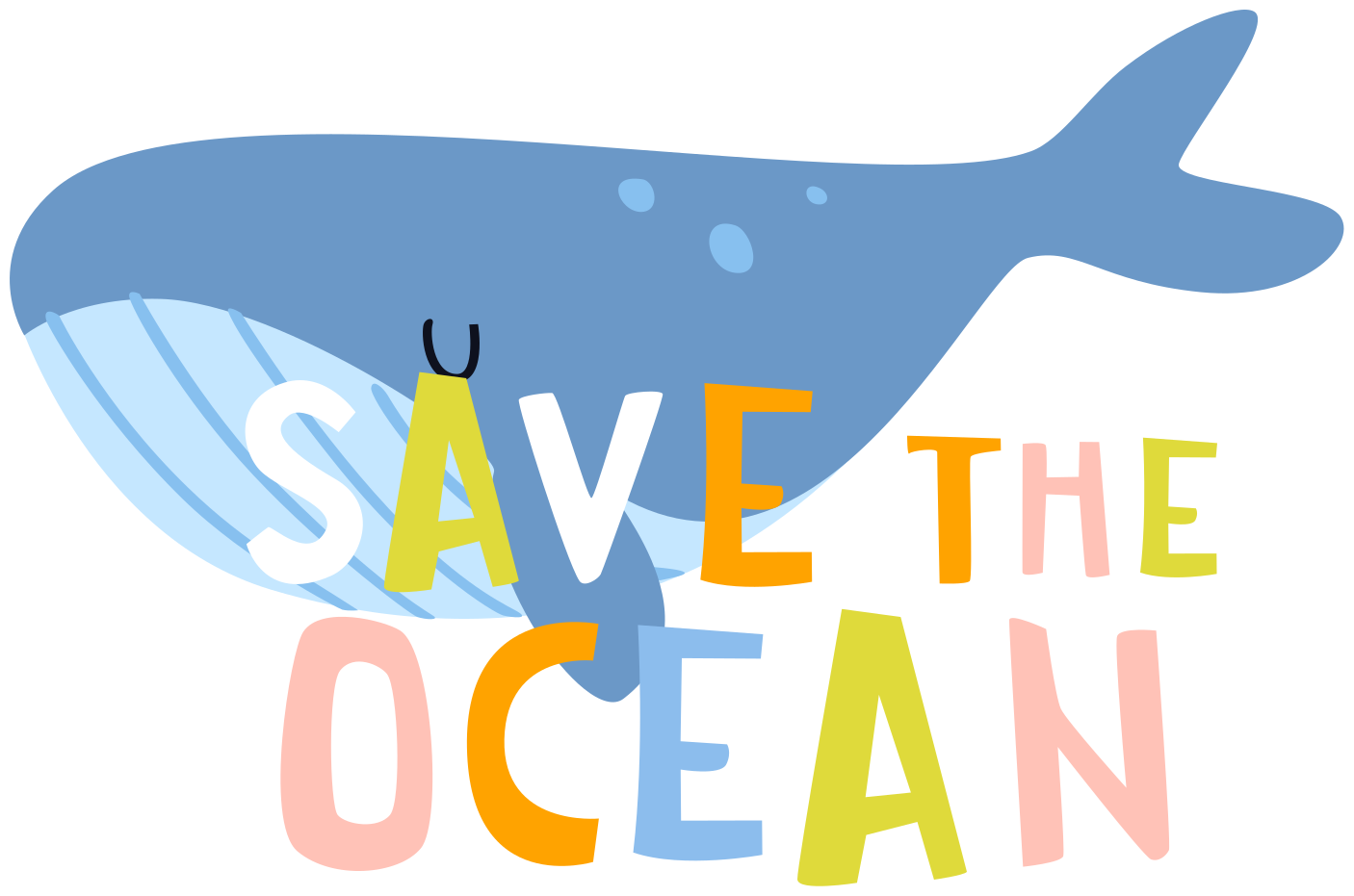 Χαλί με εκτύπωση ζώου save the ocean beluga - TenStickers