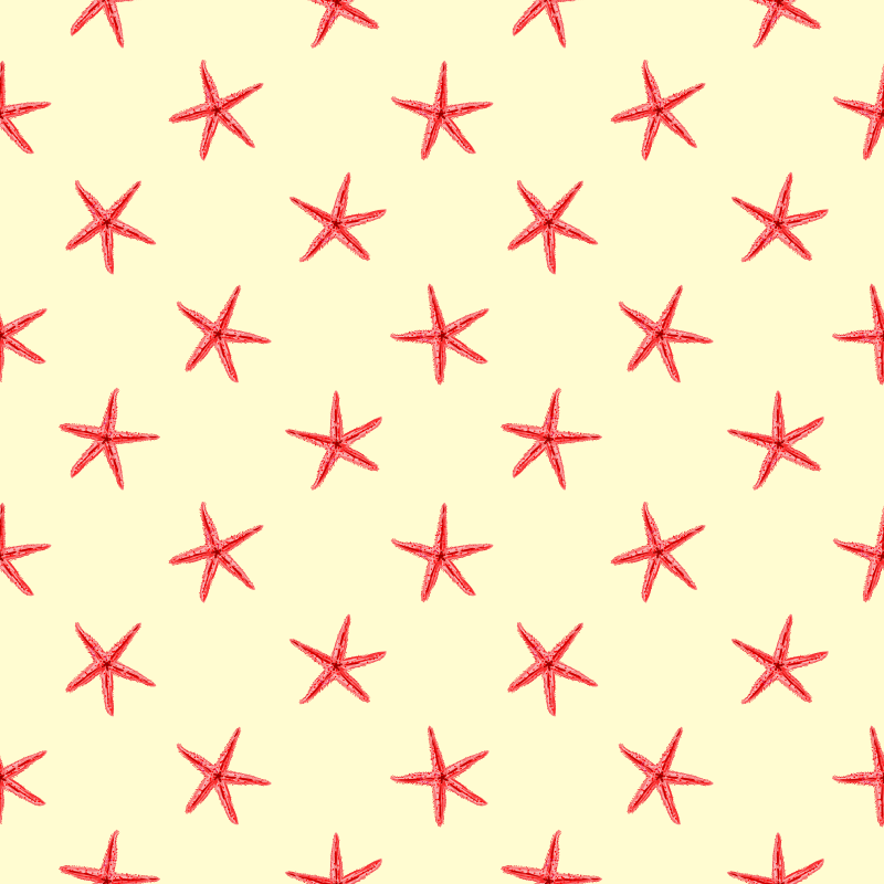 Χαλί με εκτύπωση ζώου αστερίας σε λεπτή άμμο - TenStickers